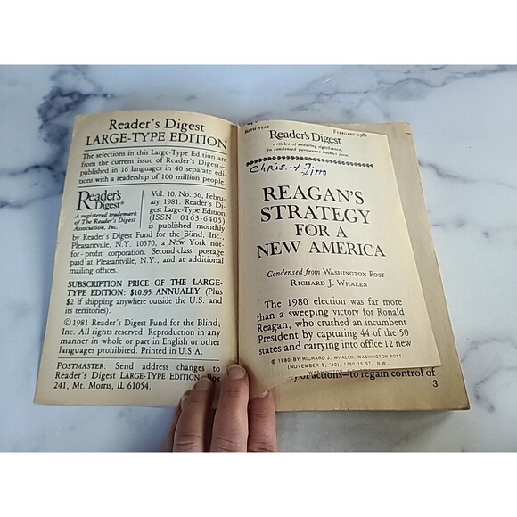 Reader's Digest February 1981 Large-Type Edition - Picture 2 of 10